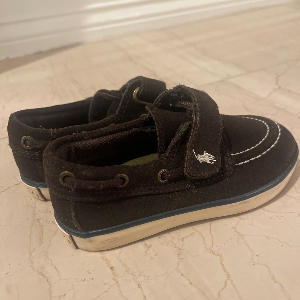 Polo by Ralph Lauren Brown Suede Loafers Baby Boy Size 6 - Picture 4 of 6